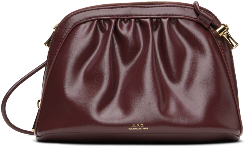 Apc Bourse Ninon Crossbody - A.p.c. - Synthetic - Burgundy In Gac Burgundy
