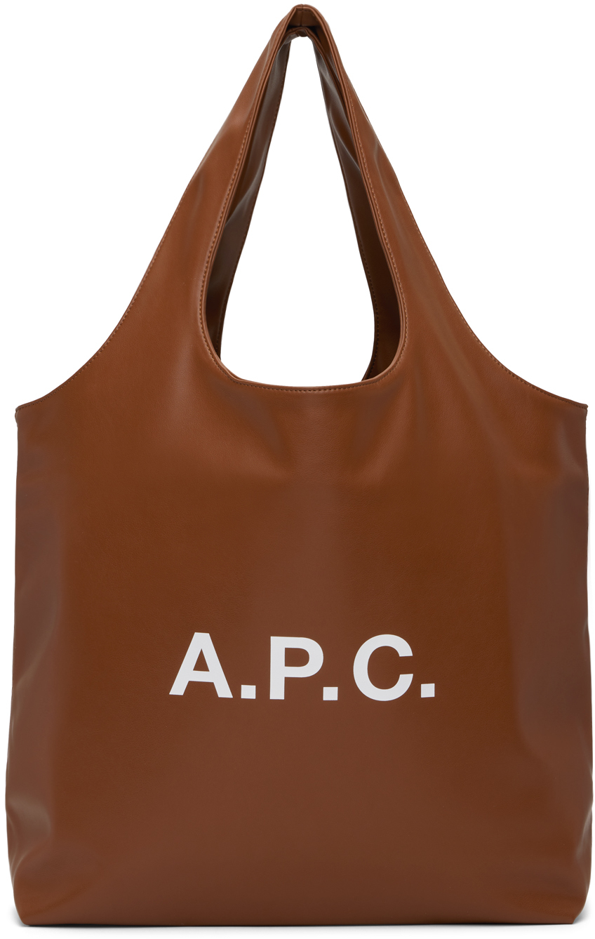 Shop Apc ブラウン Ninon トートバッグ In Cad Hazelnut