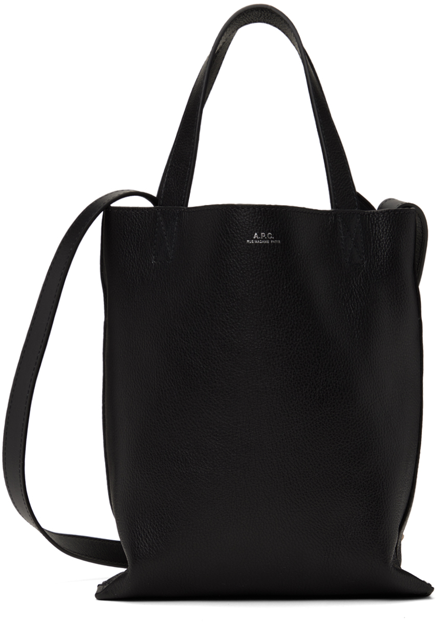 A. P.C. Black Maiko Small Shopper Tote