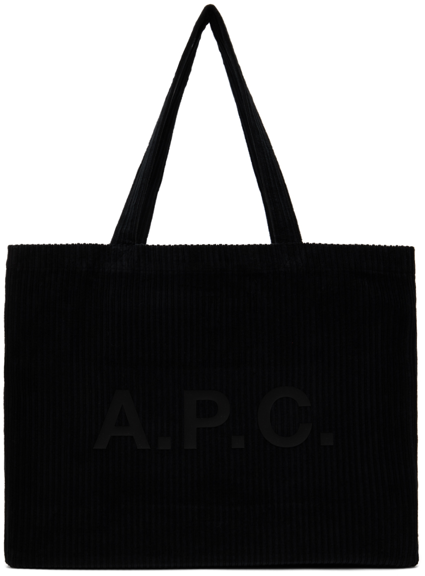 Shop Apc ブラック Diane ショッピングトート In Lzz Black