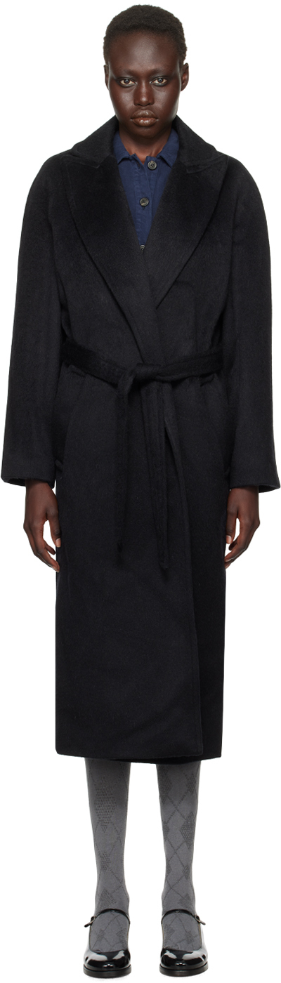 【関税込み】A.P.C. ブラック Floriane コート Black Floriane Coat by A.P.C. on Sale