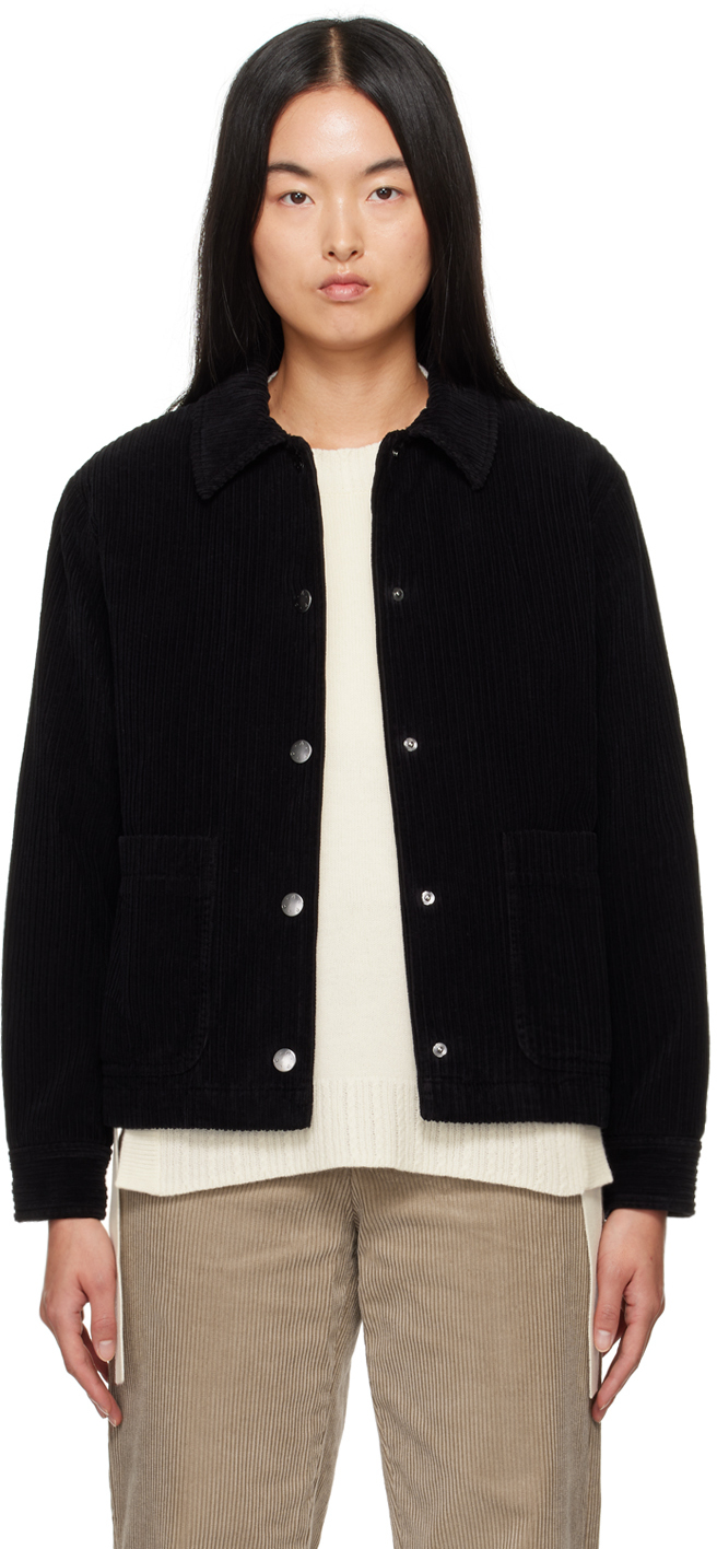 Shop Apc Black Nikkie Jacket In Lzz Black