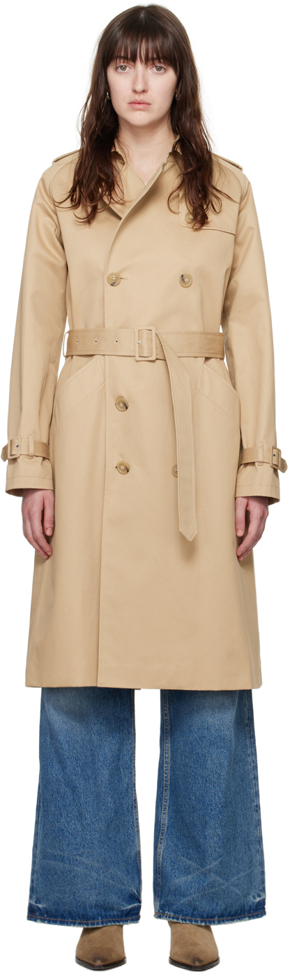 Trench Coat A.P.C. Woman color Beige