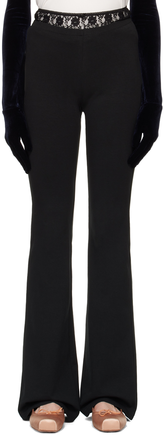 【関税込み】Pushbutton ブラック Panty Waist ラウンジパンツ Pushbuttonのブラック Panty Waist ラウンジパンツがセール中