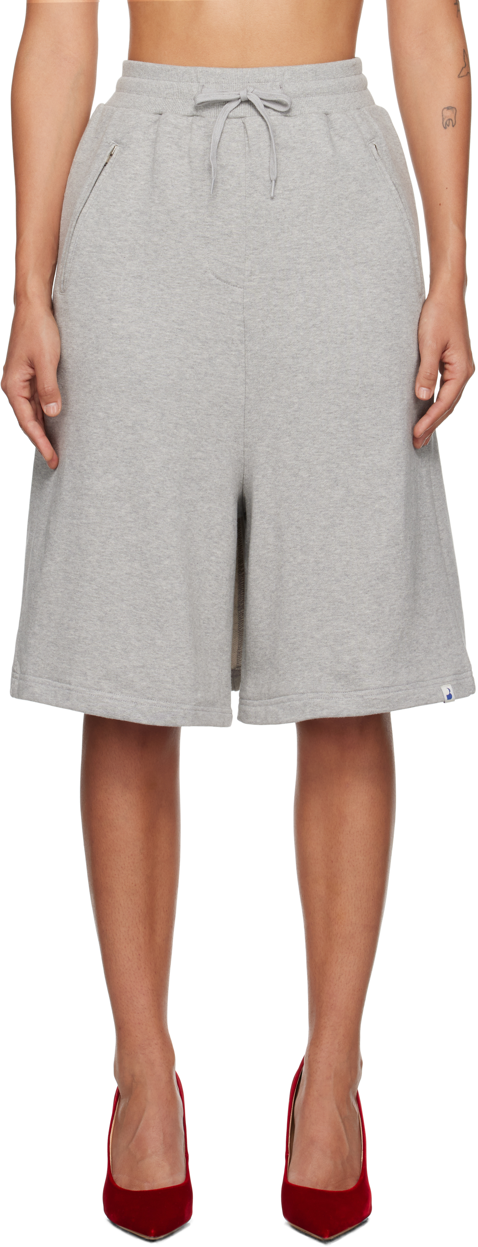 Gray PB Label Point Skort