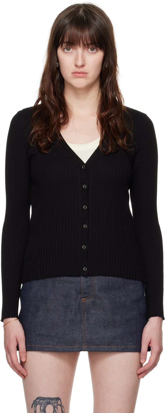 Apc Black Katie Holmes Edition Ambre Cardigan In Lzz Black