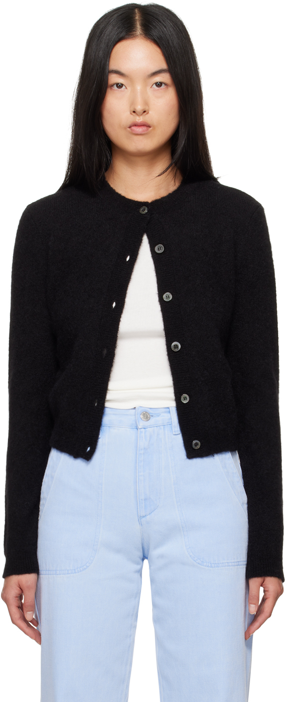 Shop Apc Black Millie Cardigan In Lzz Black