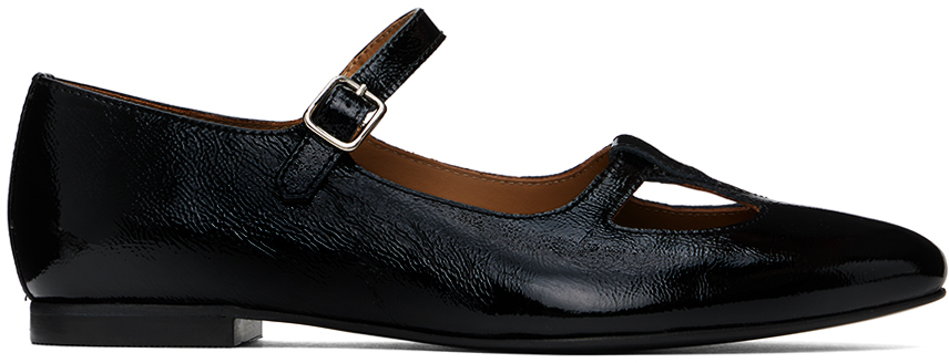 Shop Apc Black Katie Holmes Edition Katie Ballerina Flats In Lzz Black