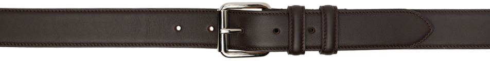 Shop Apc Brown Paris Belt In Cae Dark Brown