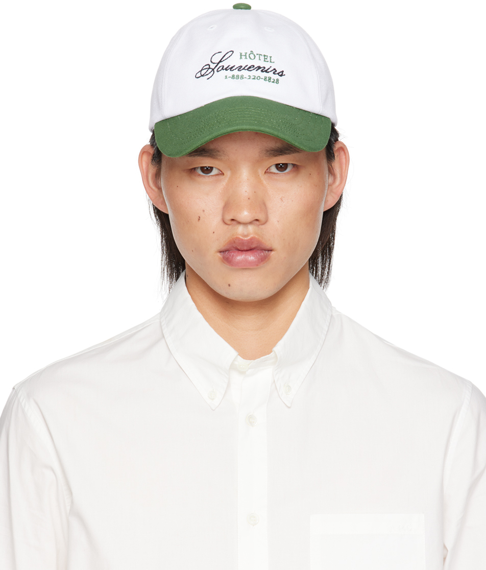 A.P.C.: White JJJJound Edition 'Hôtel Souvenirs' Cap | SSENSE