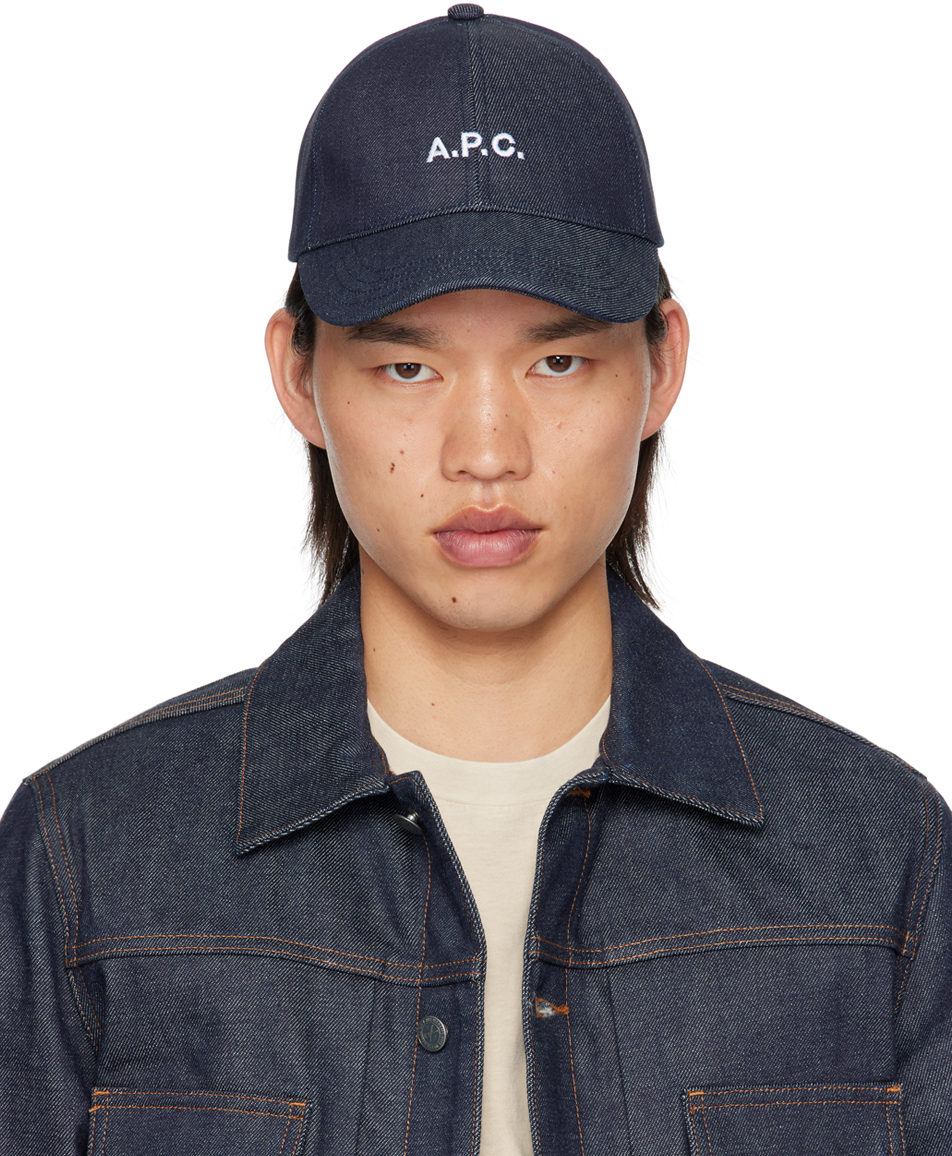 A.P.C.のインディゴ Charlie ベースボールキャップがセール中