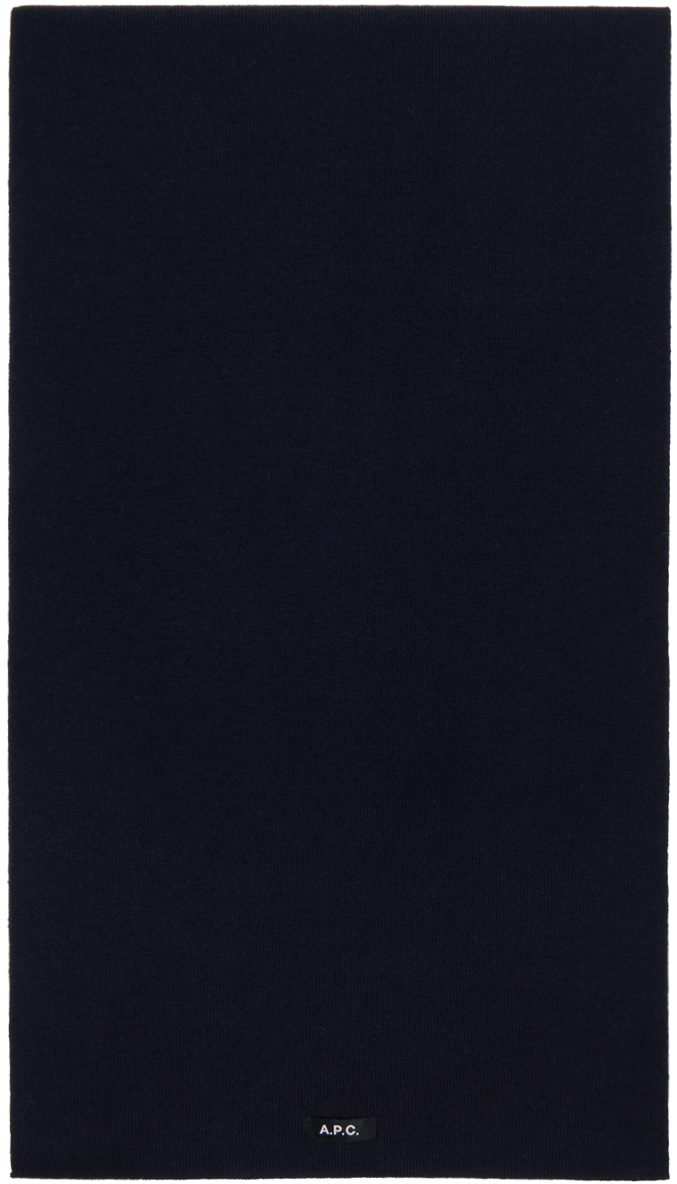 A.P.C.のネイビー Bob マフラーがセール中 