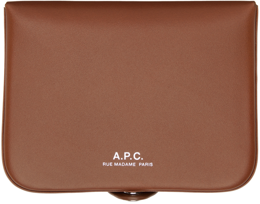 A. P.C. Taupe Josh Card Holder