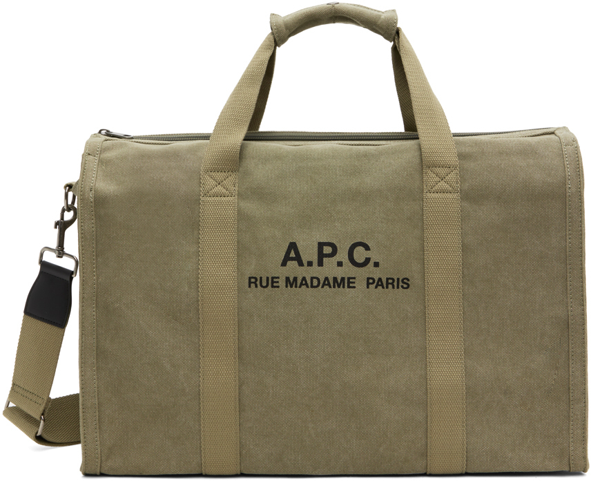 Shop Apc カーキ Recuperation ジムバッグ In Jaa Kaki