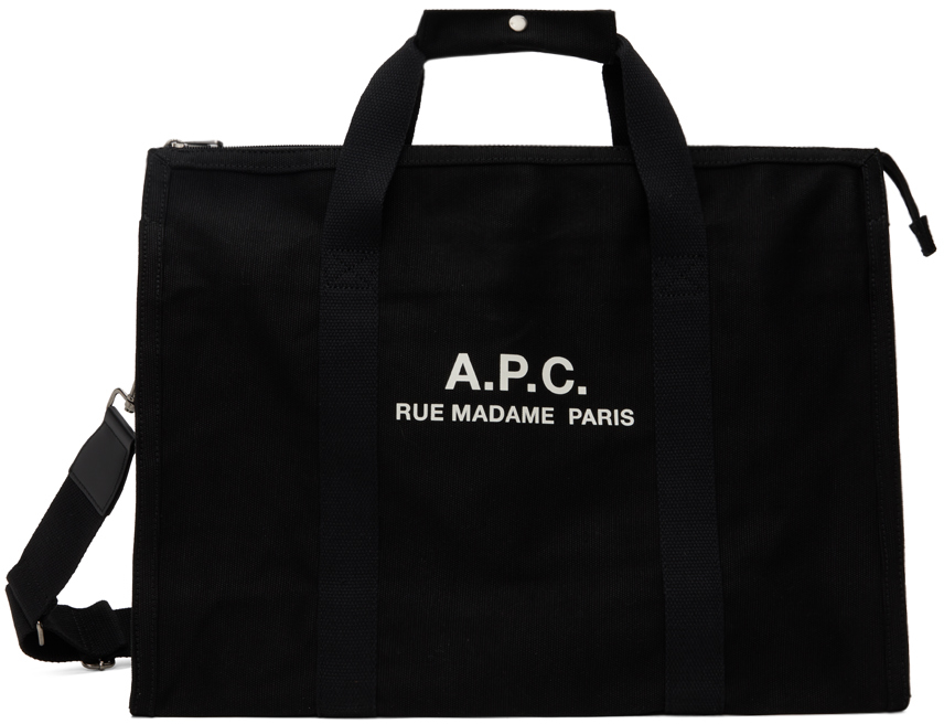 Shop Apc ブラック Recuperation Gym Weekender バッグ In Lzz Black