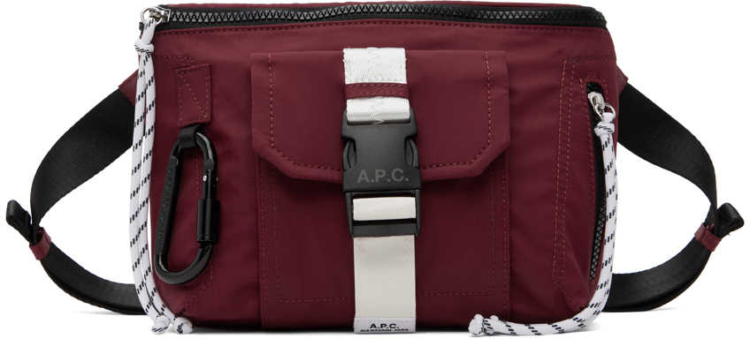 Shop Apc レッド Trek ベルトバッグ In Gae Vino