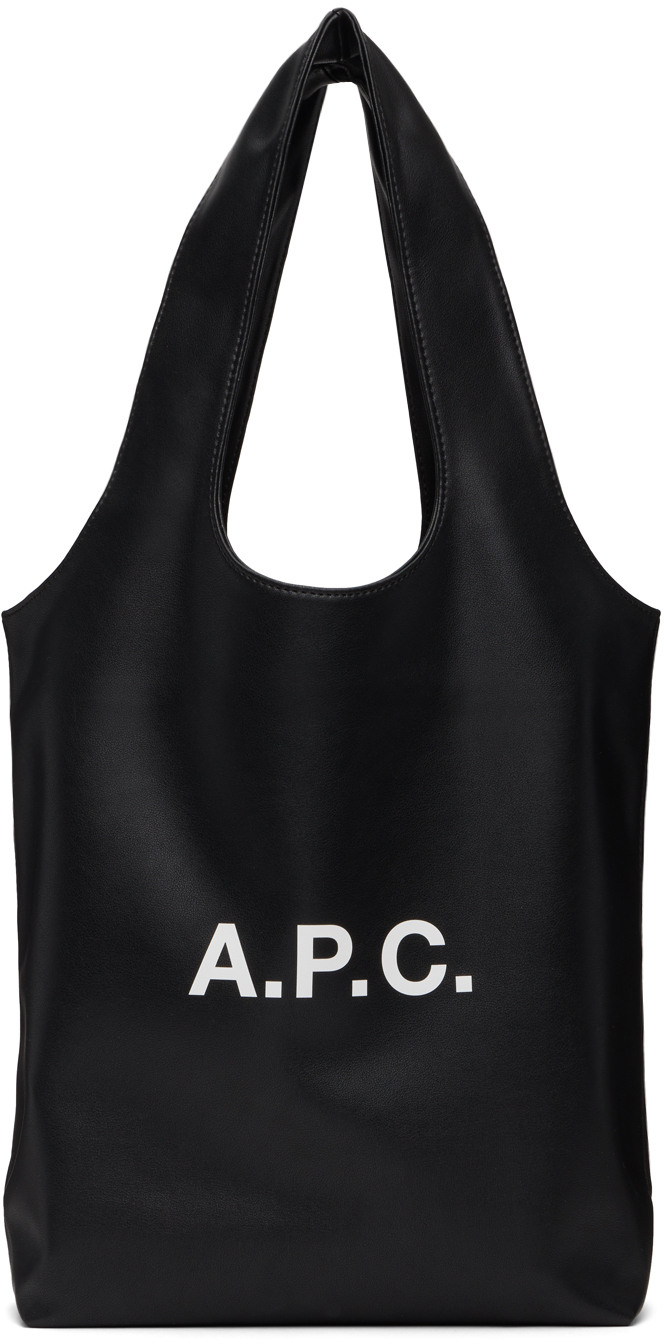 Shop Apc ブラック スモール Ninon トートバッグ In Lzz Black