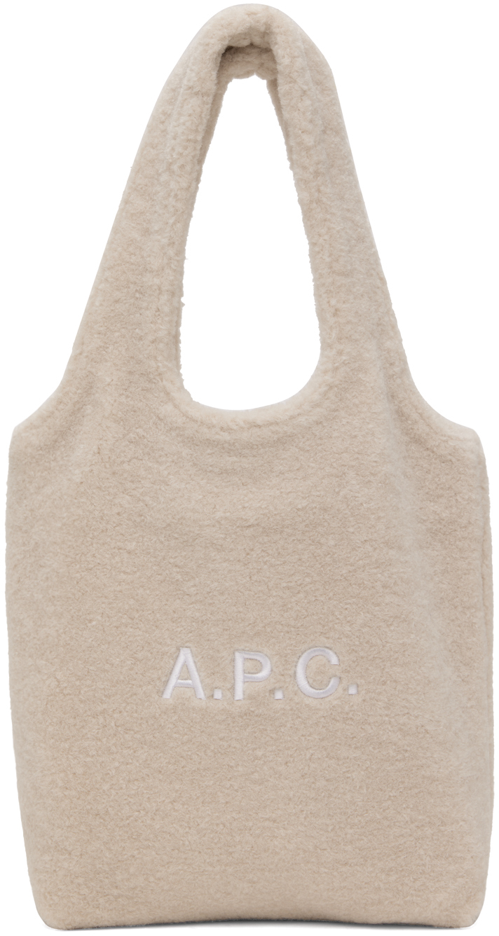 A. P.C. Beige Ninon Small Tote