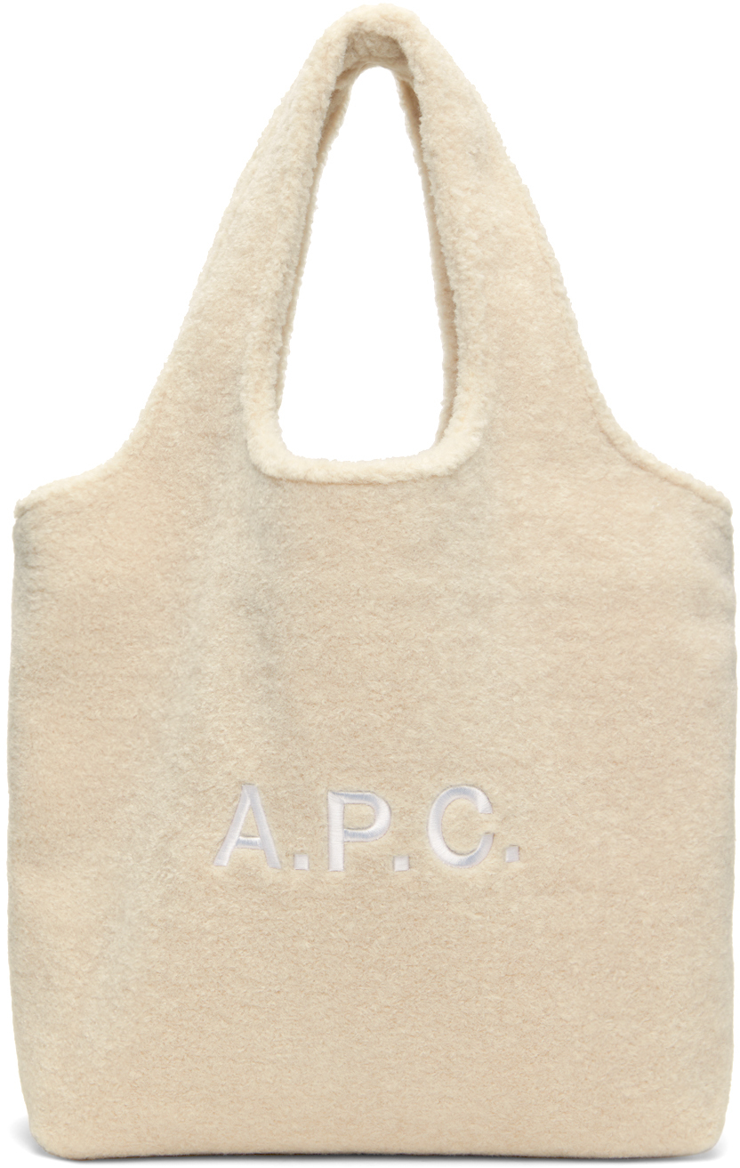 Shop Apc ベージュ Ninon トートバッグ In Baa Beige