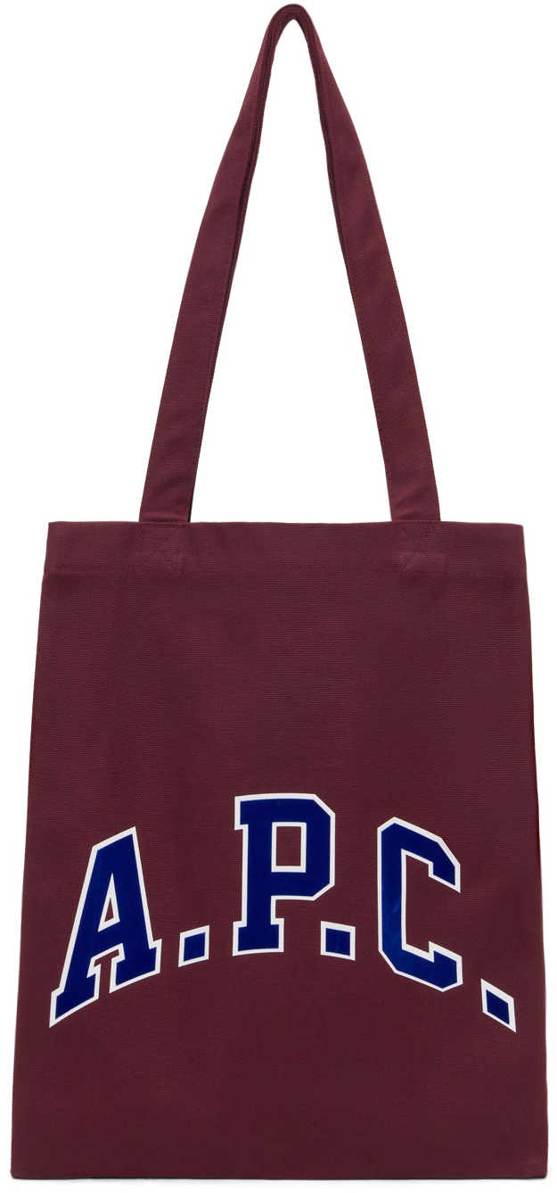 A. P.C. Burgundy Lou University Tote