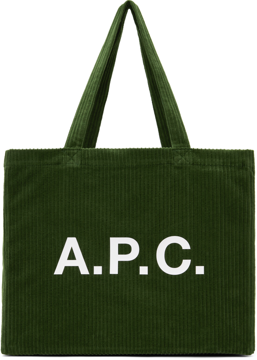 Shop Apc グリーン Diane ショッピングトート In Kai Forest Green