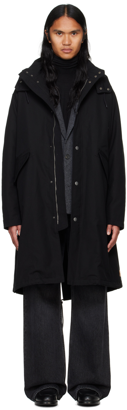 Shop Apc Black Antonin Coat In Lzz Black