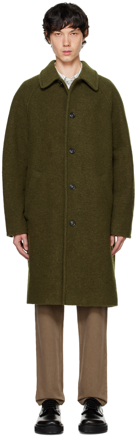 A.P.C.: カーキ Gaston コート | SSENSE 日本