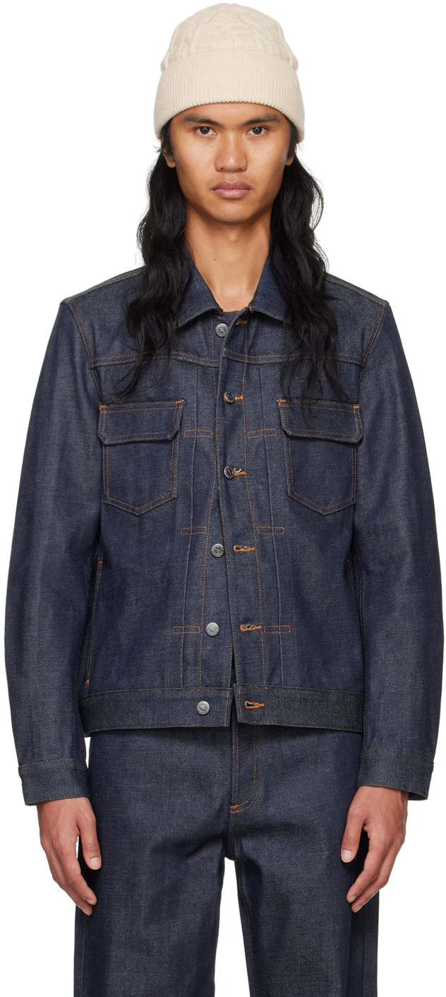 A. P.C. Indigo Work Denim Jacket