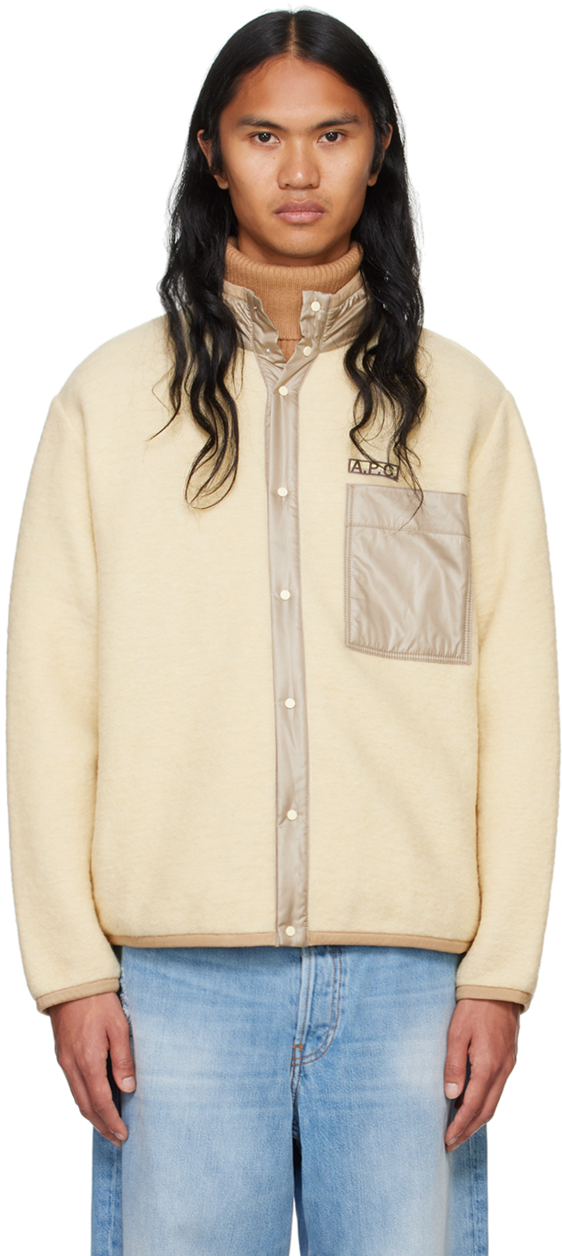 Beige Ewan Jacket by A.P.C. on Sale
