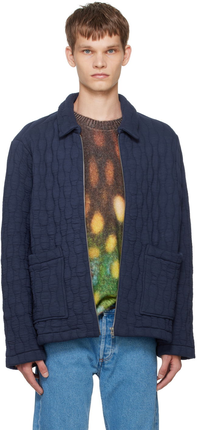 A. P.C. Navy Tame Impala Edition Fish Jacket