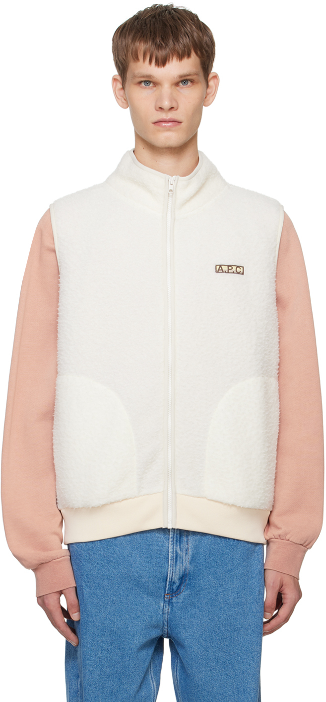 Shop Apc Off-white Sequoia Vest In Aac Off White