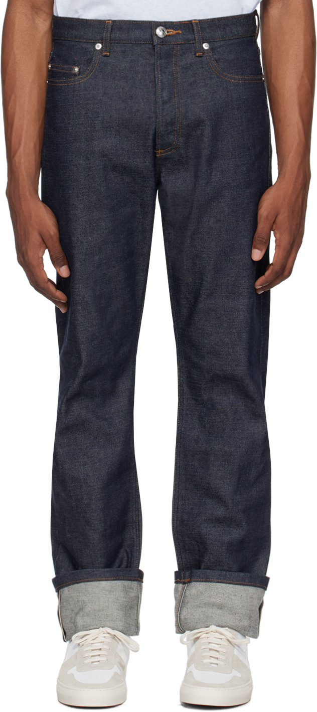 Apc Indigo Standard Jeans In Iai Indigo
