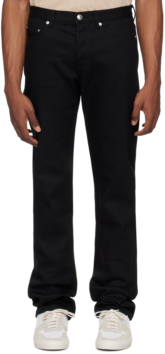NEW A.P.C. Petit New Standard washed black jeans APC cotton