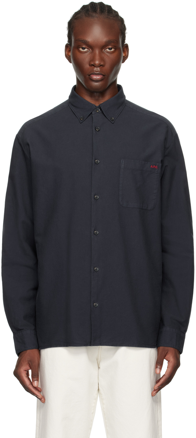 A.P.C. Mateo エンブロイダリーシャツ アーペーセー ルーズフィット A.P.C. Mateo エンブロイダリーシャツ アーペーセー ルーズフィット