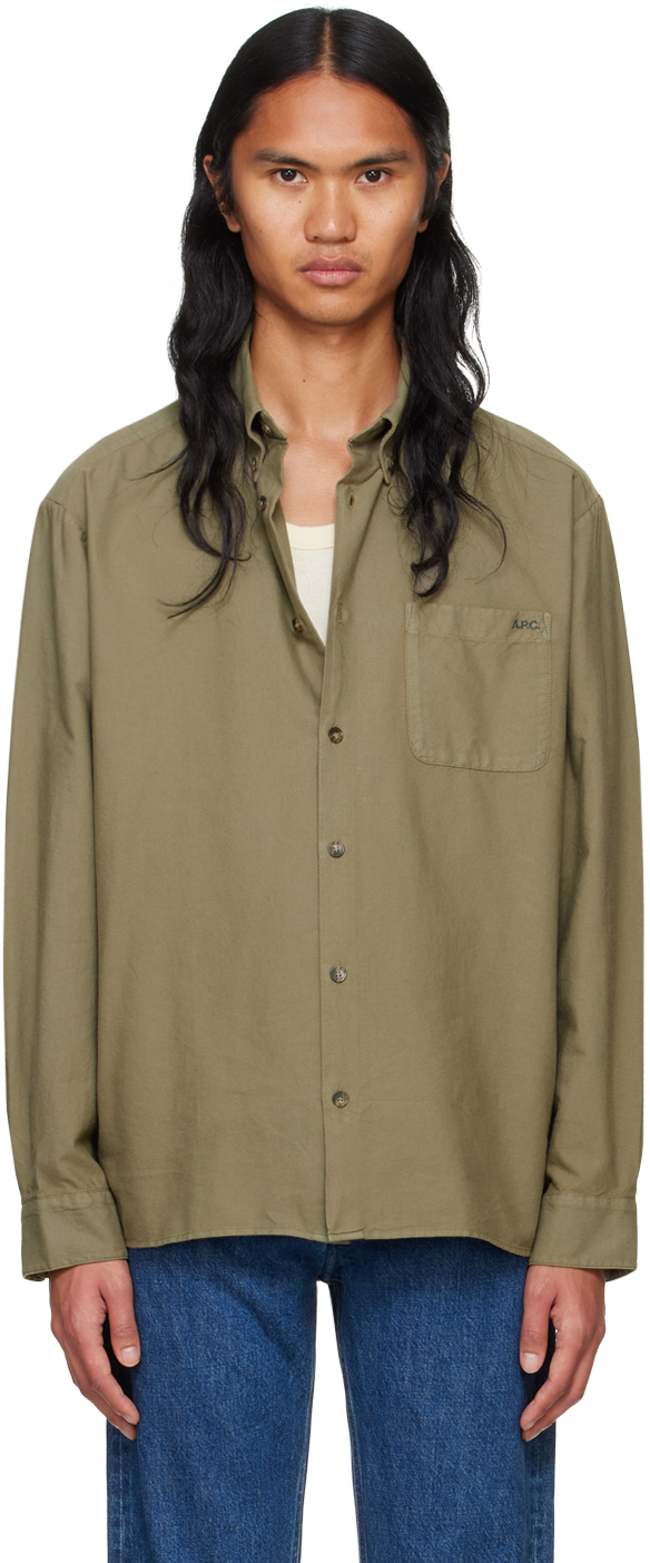 A. P.C. Khaki Mateo Shirt