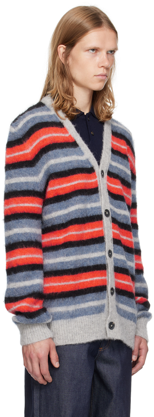 Apc Multicolor Dave Cardigan In Plb Heathered Light