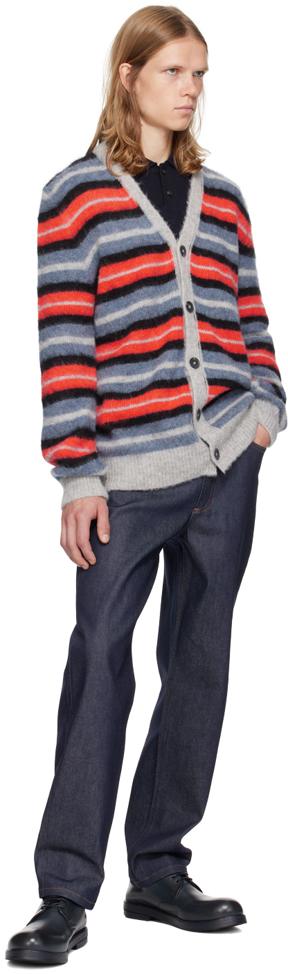Apc Multicolor Dave Cardigan In Plb Heathered Light