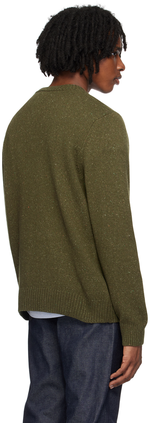 Apc Khaki Lucien Sweater In Jaa Kaki