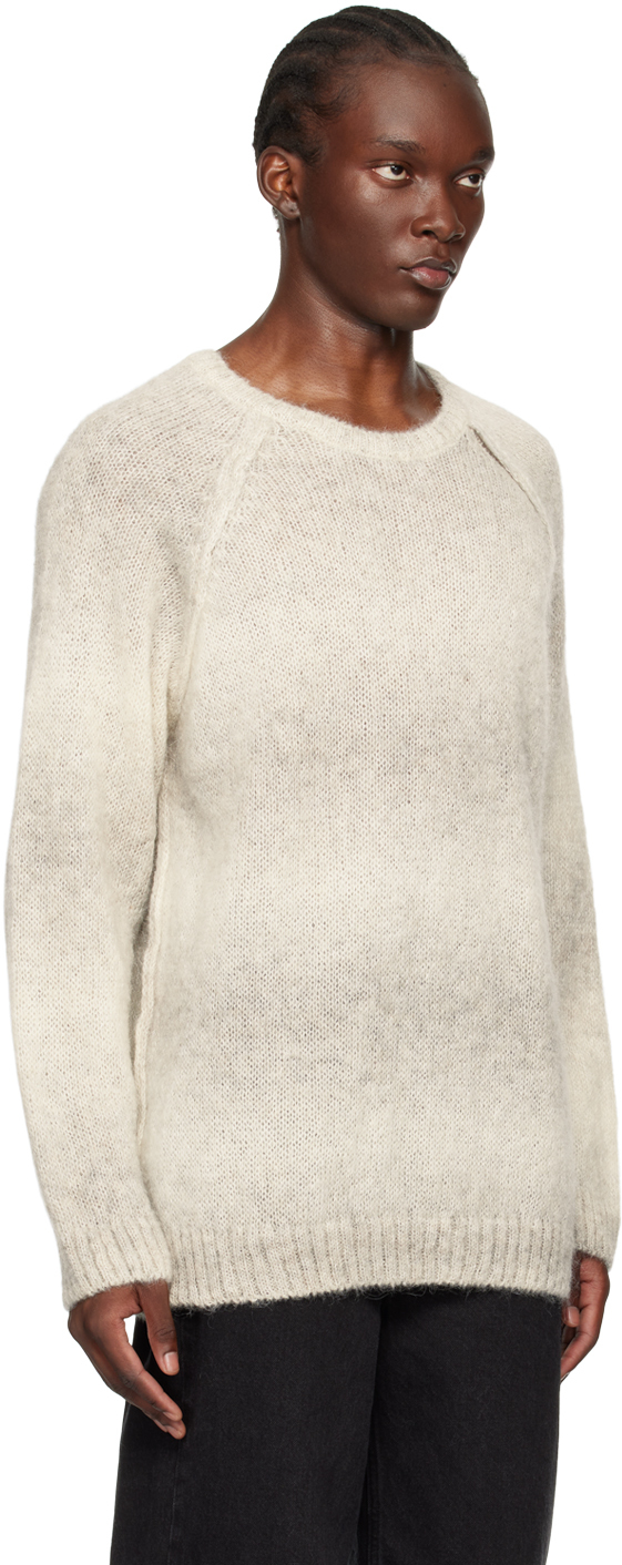 Apc Beige Tame Impala Edition Mavericks Sweater In Paa Heathered Ecru