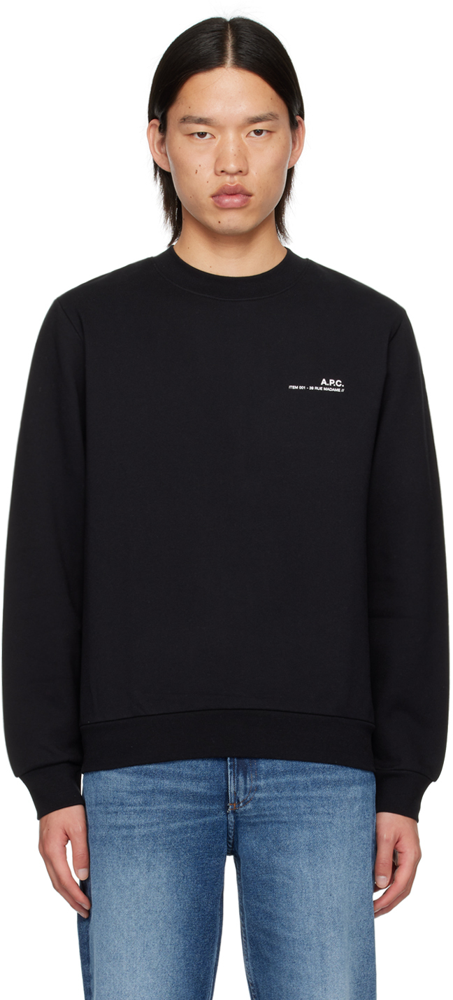 A. P.C. Gray Printed-Logo Sweatshirt