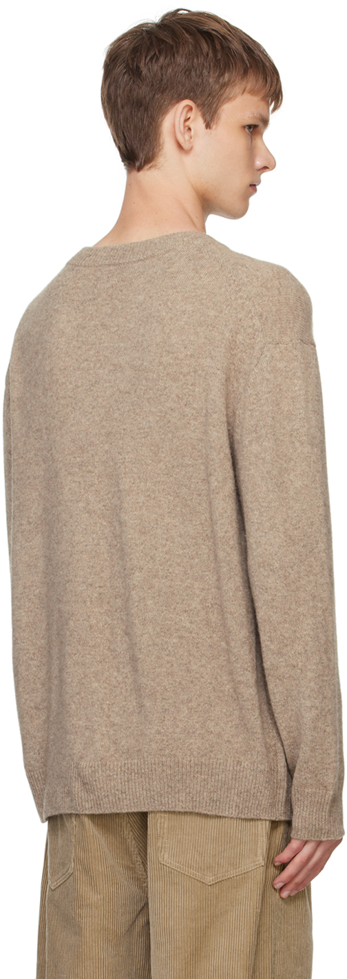 Apc A. P.c. Dany V Neck Sweater In Mastic Chine