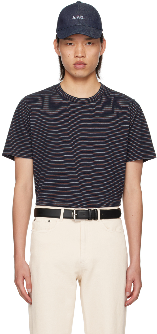 A. P.C. Navy Aymeric T-Shirt