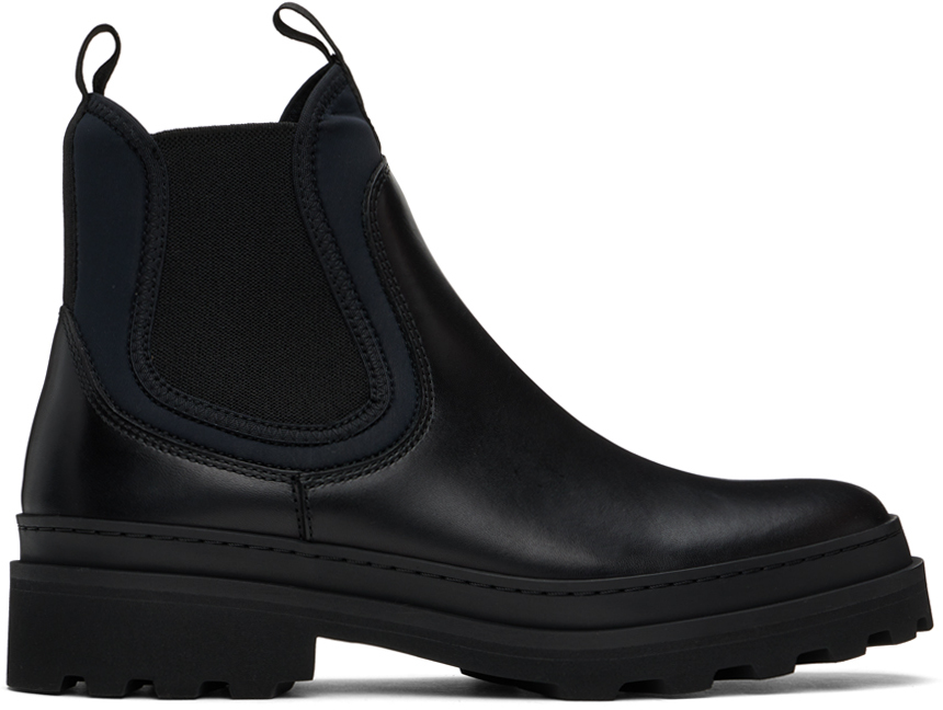 A. P.C. Black Adrien Chelsea Boots