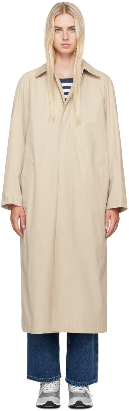 a. p.c. beige gaia trench coat