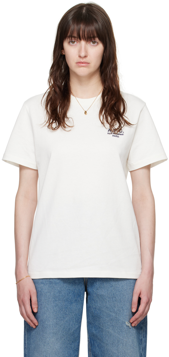 a. p.c. off-white standard 'rue madame' t-shirt
