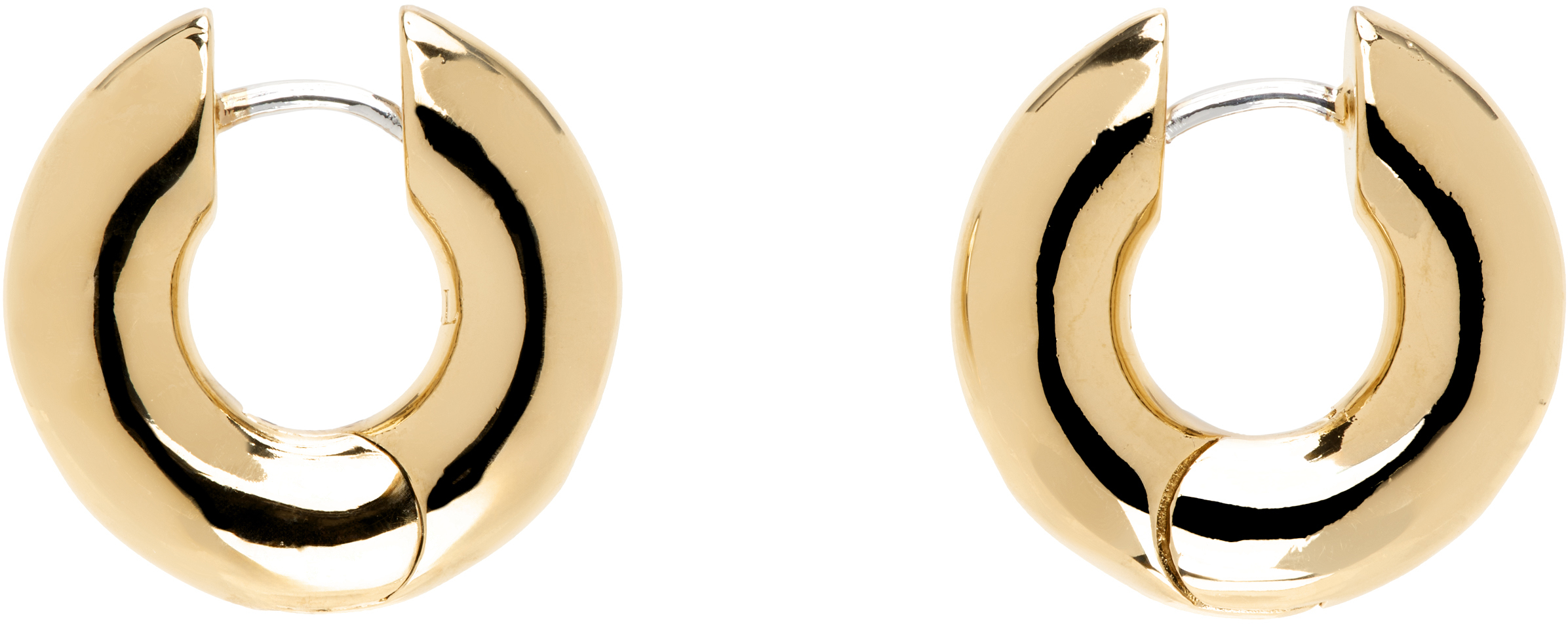 Gold Medium Terra Hoop Earrings