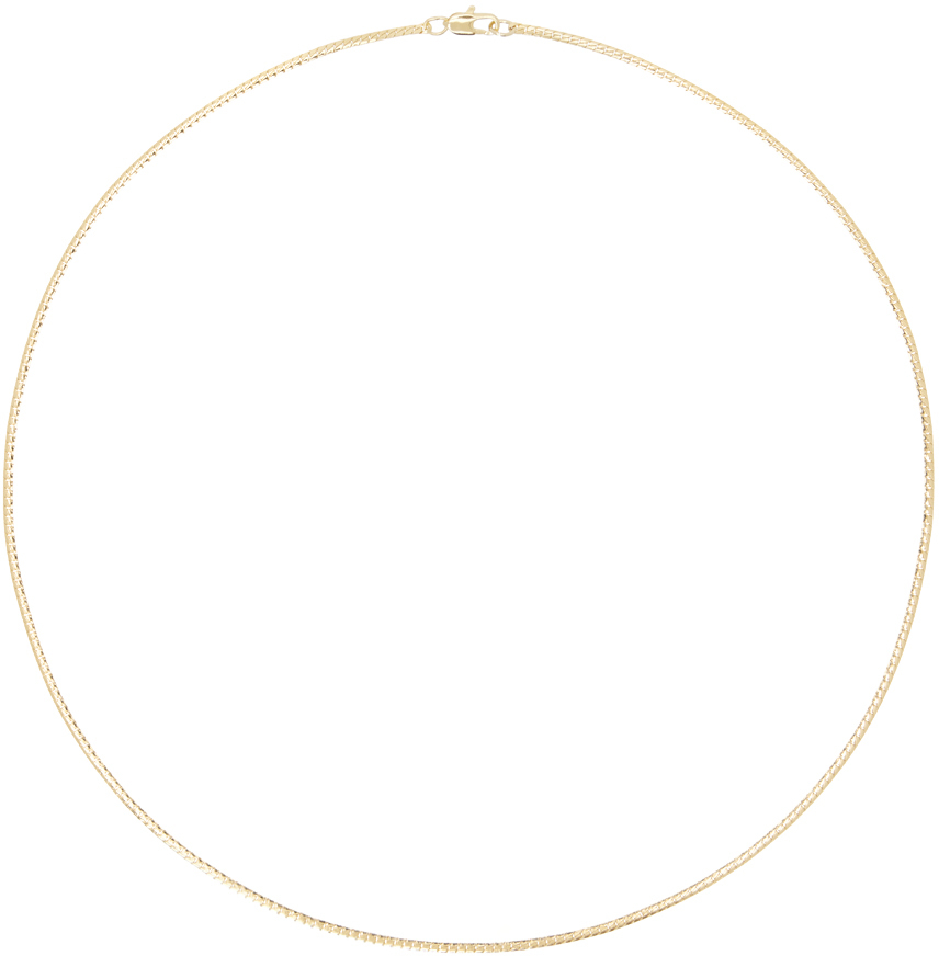 Gold Mini Omega Chain Necklace