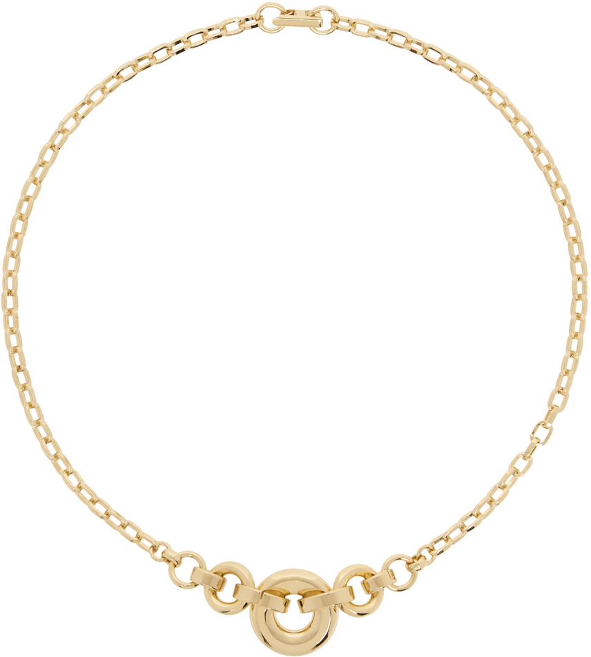 Gold Pezza Necklace