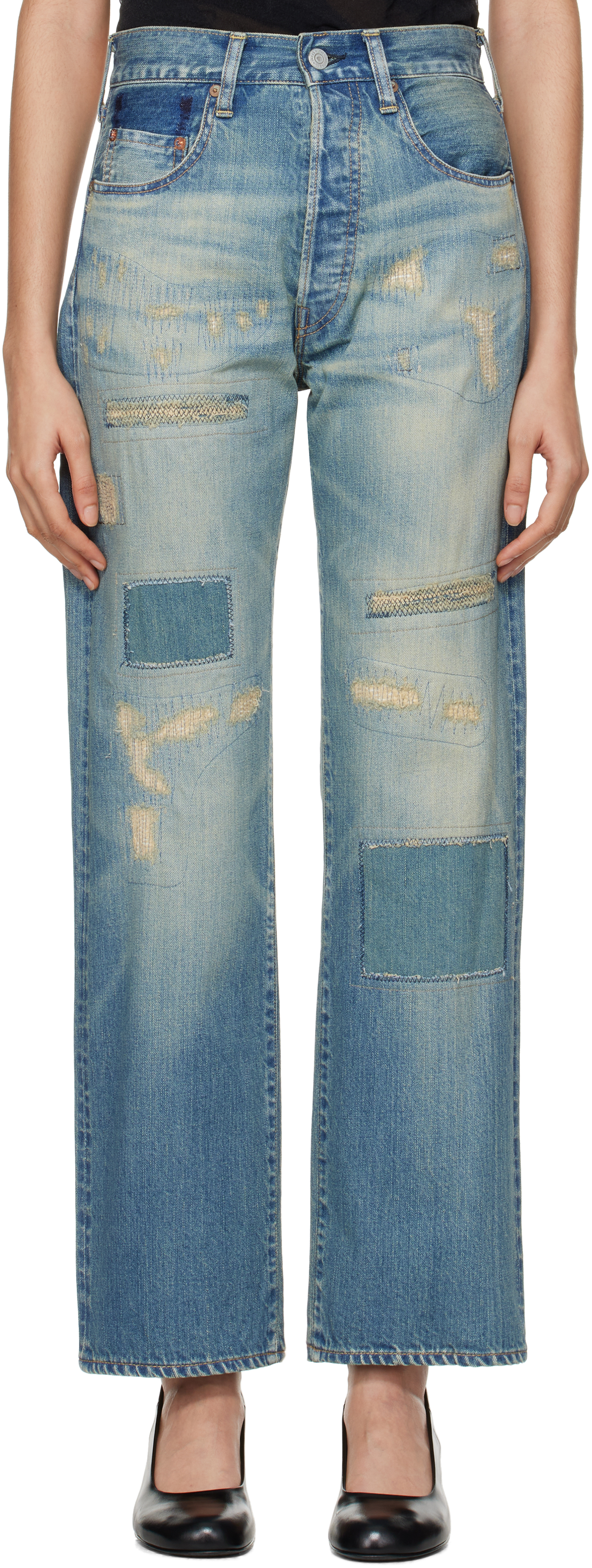 Blue Levi's Edition Customized Jeans