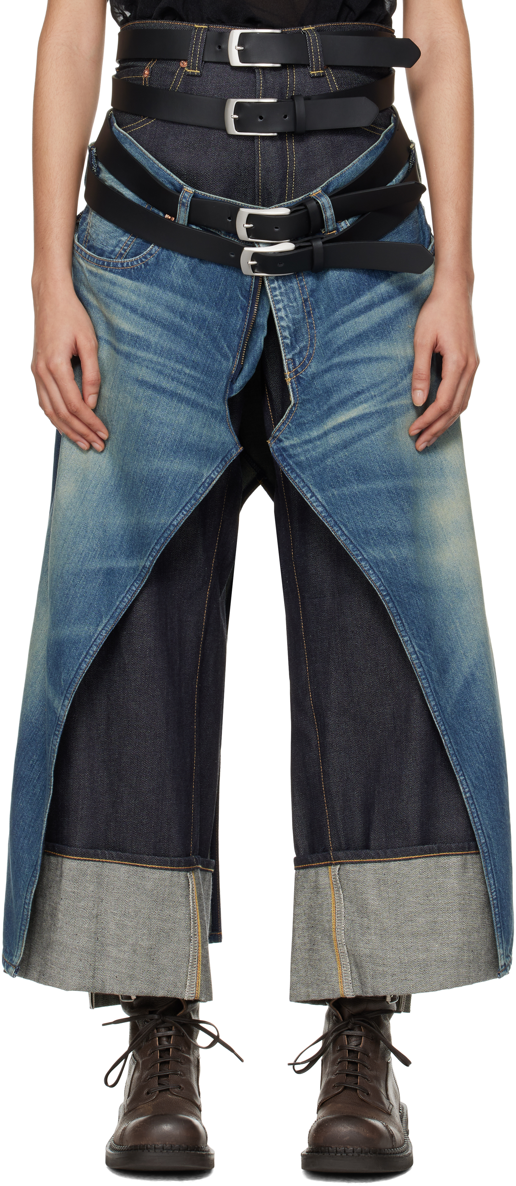 Indigo & Blue Levi's Edition Layered Jeans